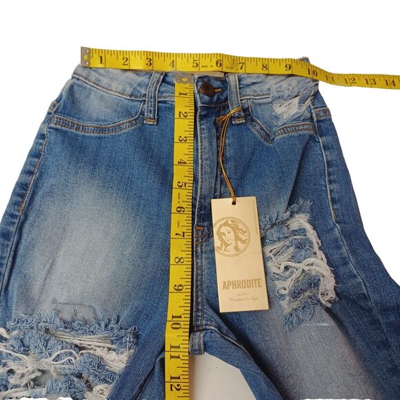 Aphrodite High-Rise Curvy Destructed Flare-Leg Jeans Women's Size 1 (25) - Picture 11 of 14
